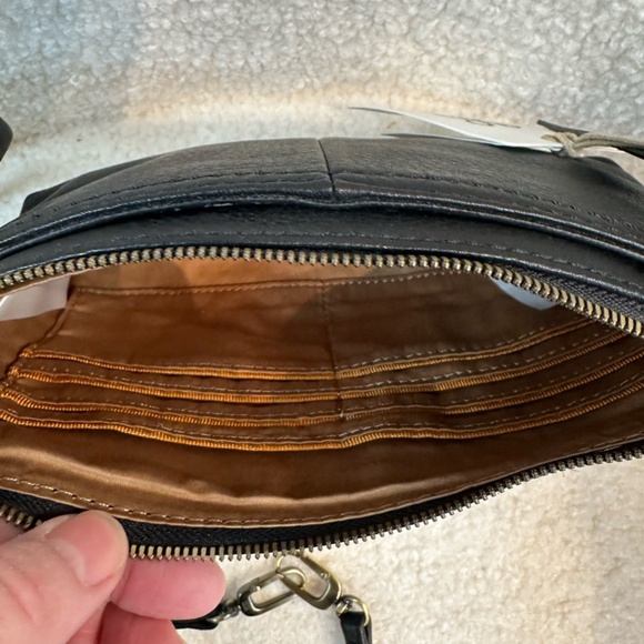 HOBO Darcy Baguette Bag Wristlet Purse Leather Hair On Leopard Converti…… NWT - Picture 11 of 14